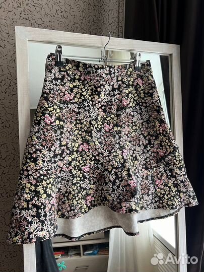 Юбка шорты лён hm zara mango
