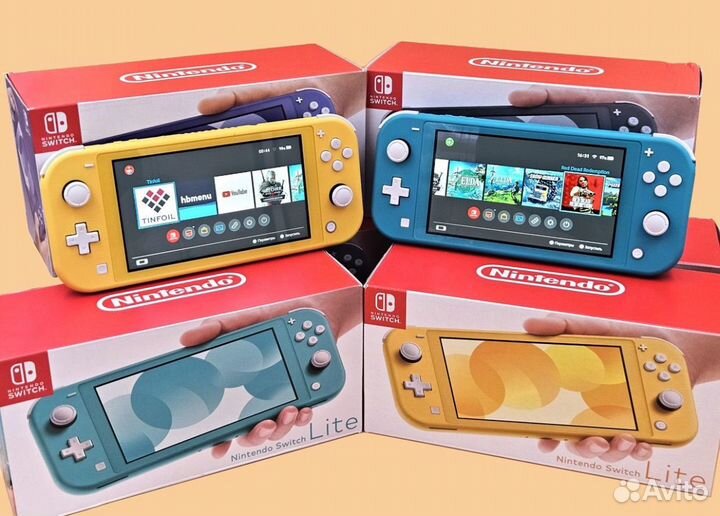 Nintendo switch Lite 160Gb прошита(чип) Новая