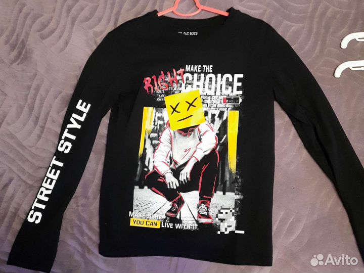 Лонгслив для мальчика р.152