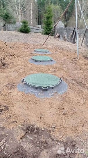 Канализация из бетонных колец под ключ