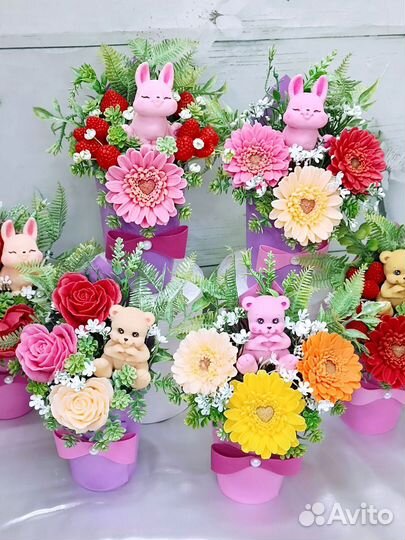 Букеты из мыла ручной работы