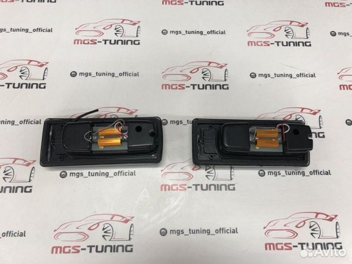 Задние фонари Mercedes G-class w463 диодные серые