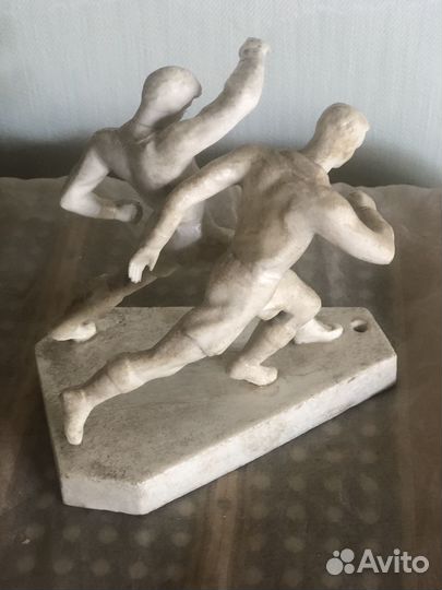 Редкая Статуэтка футболисты СССР фхи 60г пластик