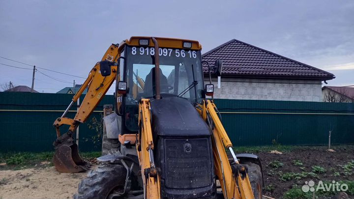 Услуги эксковатора-погрузчика JCB