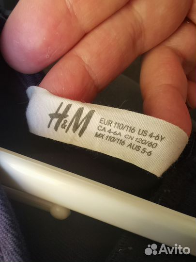 Нарядное платье для девочки hm 110/116