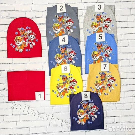 Шапка и снуд Щенячий патруль