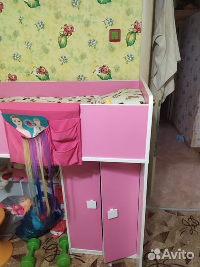 Кровать чердак бу с матрасом