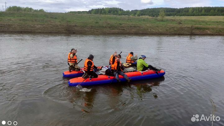 Катамаран для сплава по реке (надувной)