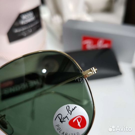 Очки Ray Ban 3025 Aviator с поляризацией