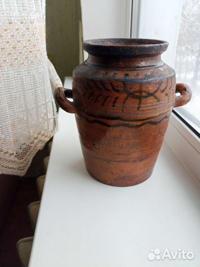 Горшок глиняный СССР