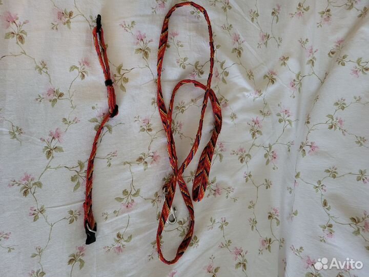 Ошейник, шлейка, поводок, огонек на ошейник