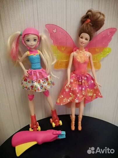Кукла Barbie на роликах