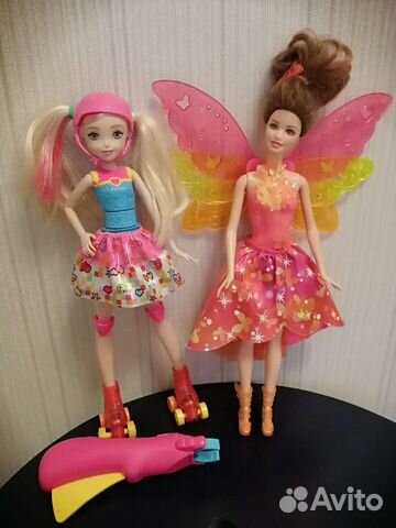 Кукла Barbie на роликах