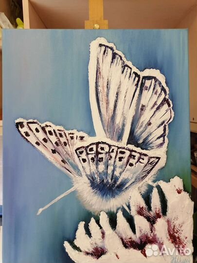 Картина маслом декор интерьер текстурная 40*50