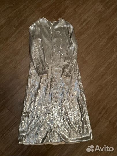 Платье с паетками zara