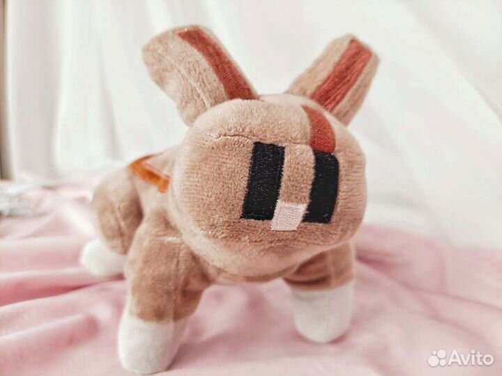 Мягкая игрушка Коричневый кролик Майнкрафт новый