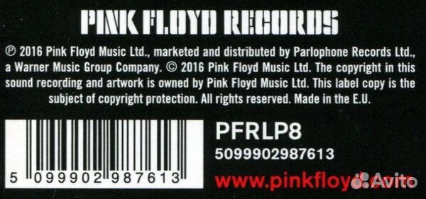 Виниловая пластинка Pink Floyd THE dark side OF TH
