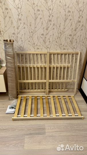 Кроватка для новорожденных с маятником 60 на 120