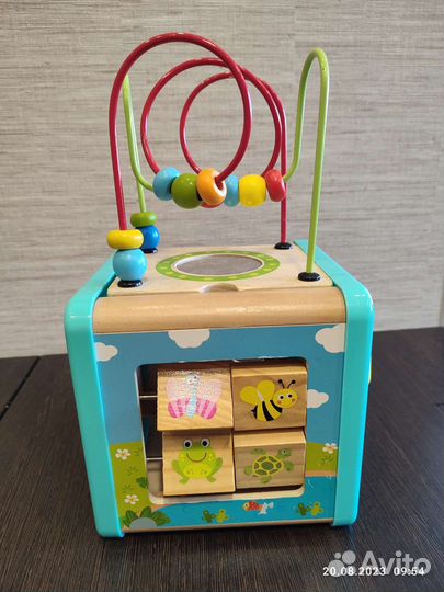 Развивающий игровой бизиборд куб 5 в 1 Tooky Toy