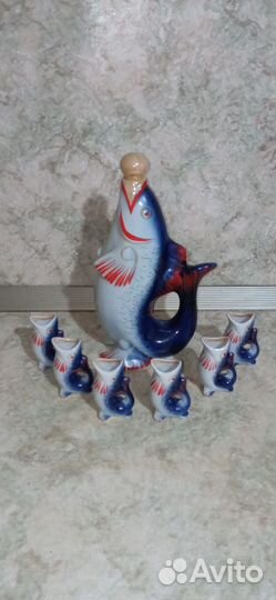 Штофы и графины СССР Рыба