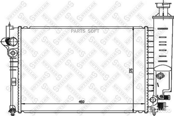 Stellox 10-25104-SX радиатор системы охлаждения\ P