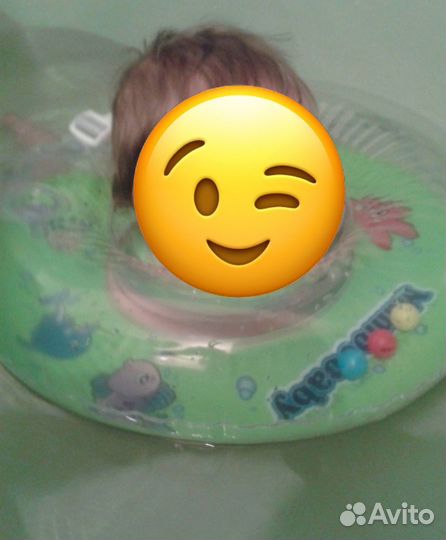 Круг для плавания для малышей бу 0-24 мес