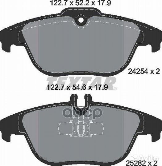 Колодки тормозные дисковые с противошумной плас