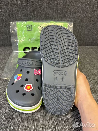 Crocs сабо серый