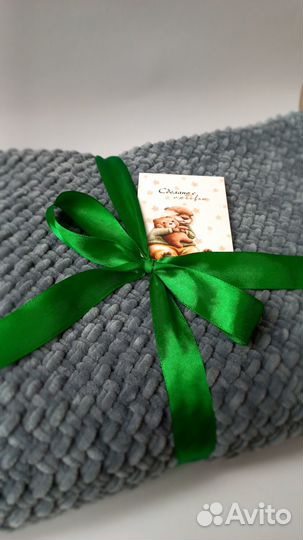 Плед детский вязаный ручная работа