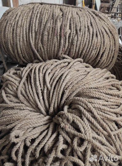Канат Трос Пеньковый диаметр 15 мм