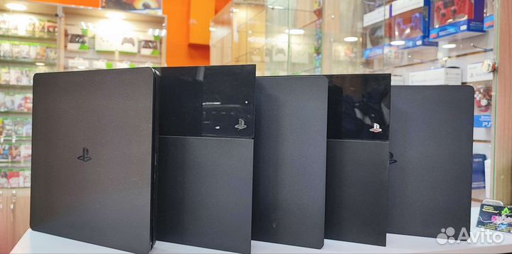 Игровые приставки бу ps4 slim /fat