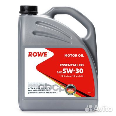 Масло Rowe 5/30 Essential FO A5/B5, SL/CF синте