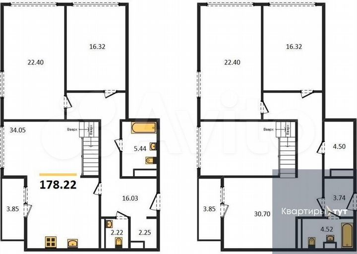 5-к. квартира, 178,2 м², 21/21 эт.