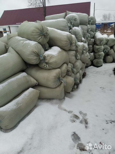 Опилки стружка в мешках