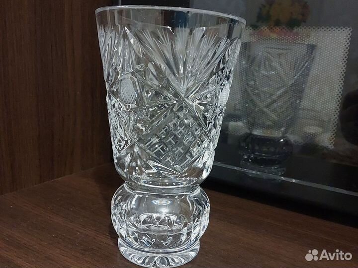 Ваза для цветов хрусталь