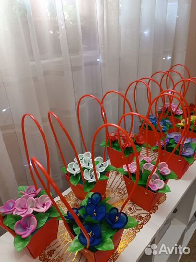 Цветы из капрона