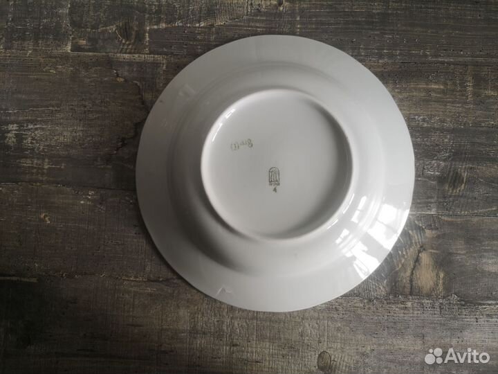 Суповые тарелки Рижский фарфоровый завод, 6 шт