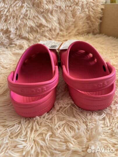 Crocs сабо женские розовые