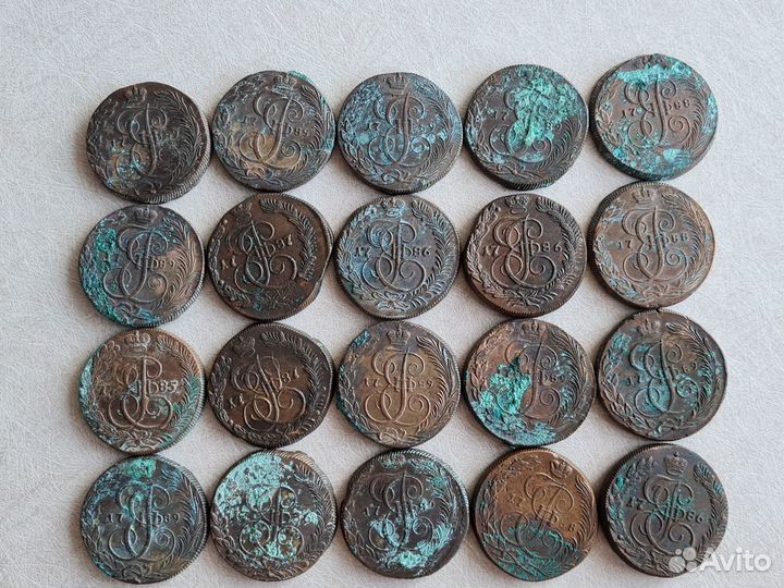 5 копеек 1782-1790 км