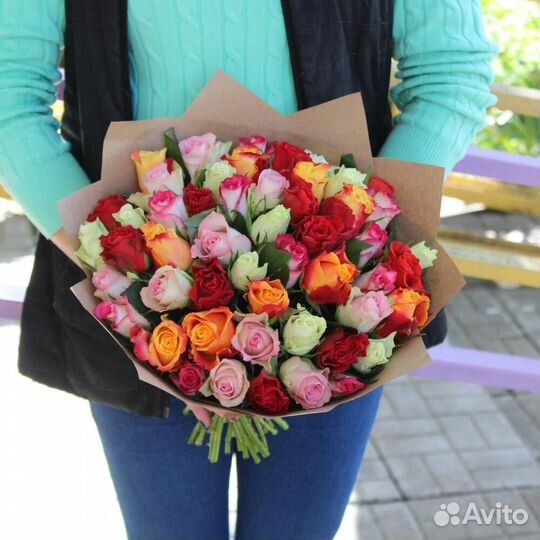 101 роза цветы букеты роза доставка 25 51 75