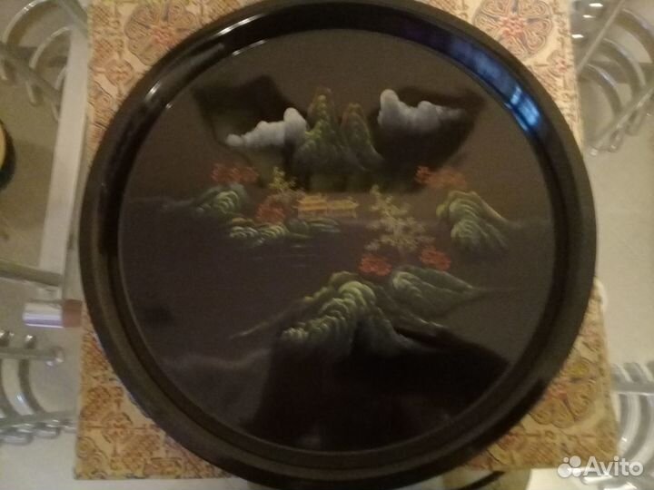 Чайный сервиз Fujian lacquer-war, дерево, эмаль