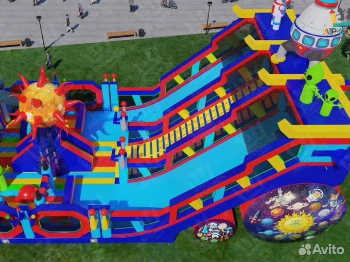 Большой батут Галактика 8*6m