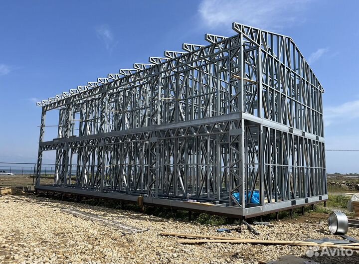 Лстк каркас двухэтажной гостиницы