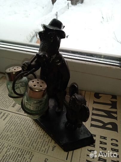 Статуэтка Крокодил Гена СССР литьё