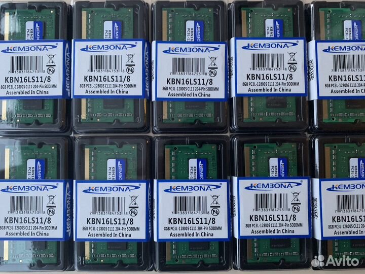 Оперативная память ddr3l 8GB 1600Мгц
