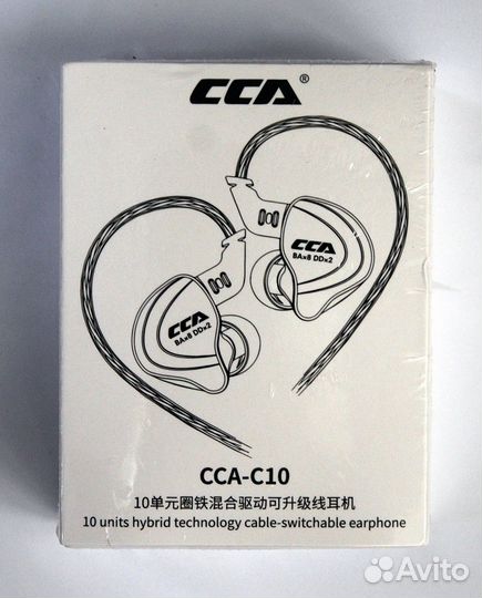 Наушники CCA C10 black