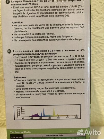 Уф лампа для рептилий