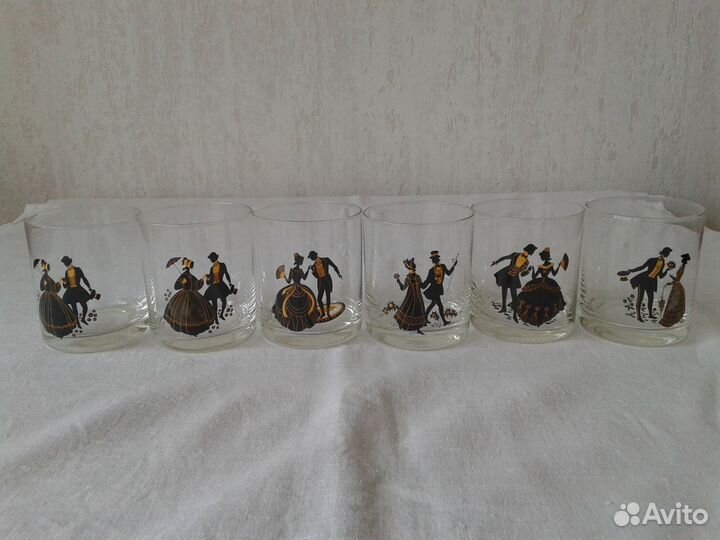 Стаканы стекло, хрусталь, чайные чашки