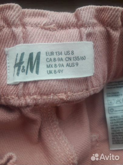 Джинсы для девочки H&M 134см