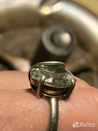 Комплектсерьги и кольцо с празолитом